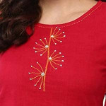 Women's Cotton Patch Work Straight Top for Women