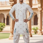 Men’s Pure Cotton Kurta Dhoti Set