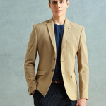 Mens Zero Calorie Slim fit Textured Blazer