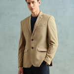 Mens Zero Calorie Slim fit Textured Blazer