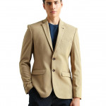 Mens Zero Calorie Slim fit Textured Blazer