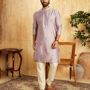 Men Festive Embellished Long Kurta