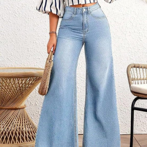 Bell Bottom Jeans for Women High Waist Stretchable Flared Denim