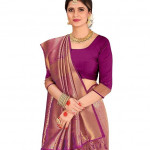 Raw Silk Saree with Unstitched Blouse Piece