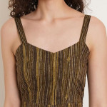Cotton Abstract Printed Sleeveless Jumpsuit for Women
